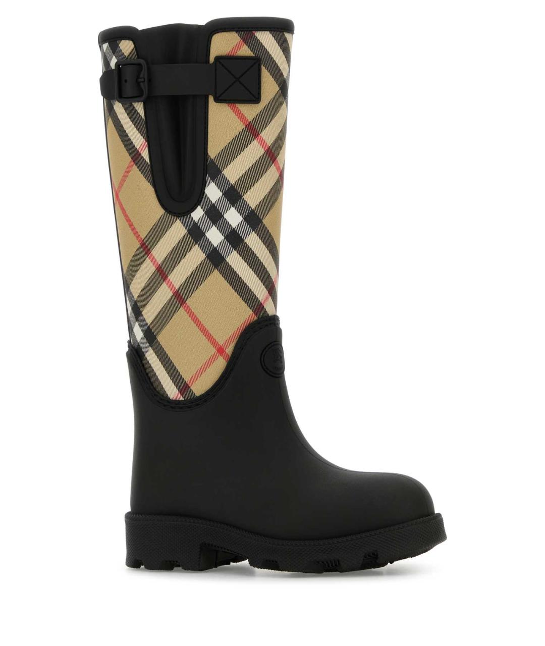 BURBERRY Черные резиновые сапоги, фото 2
