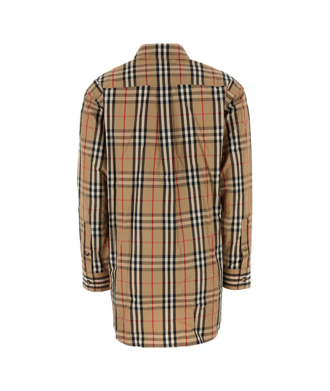 BURBERRY Бежевая хлопковая рубашка, фото 2