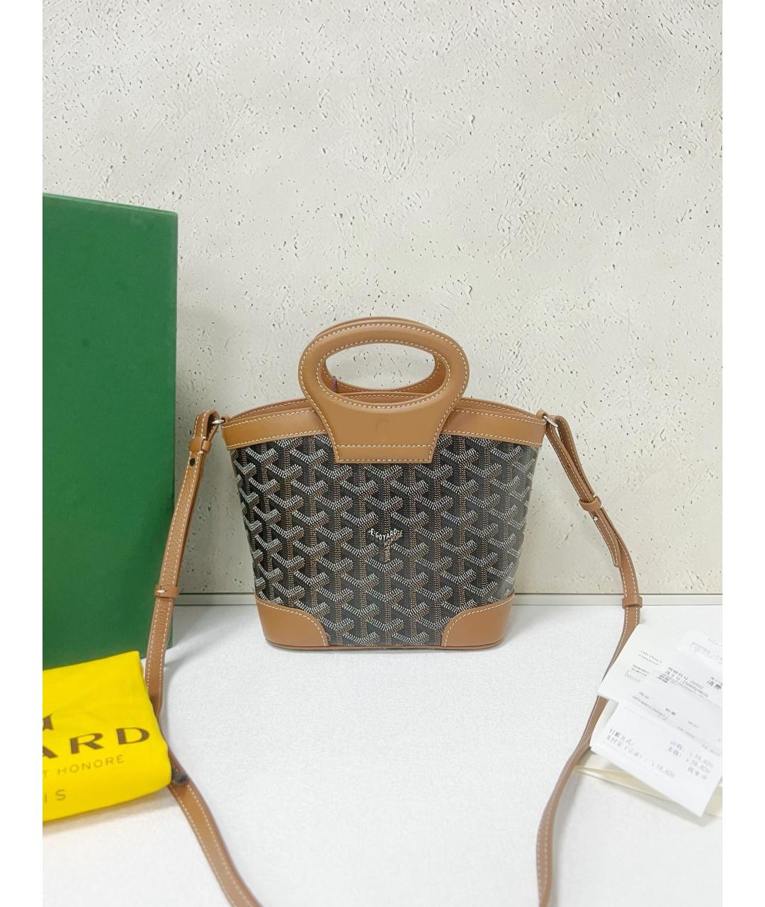 GOYARD Коричневая сумка тоут из искусственной кожи, фото 7