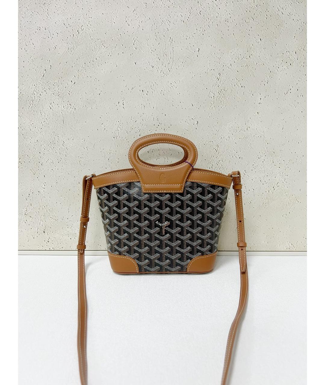 GOYARD Коричневая сумка тоут из искусственной кожи, фото 2