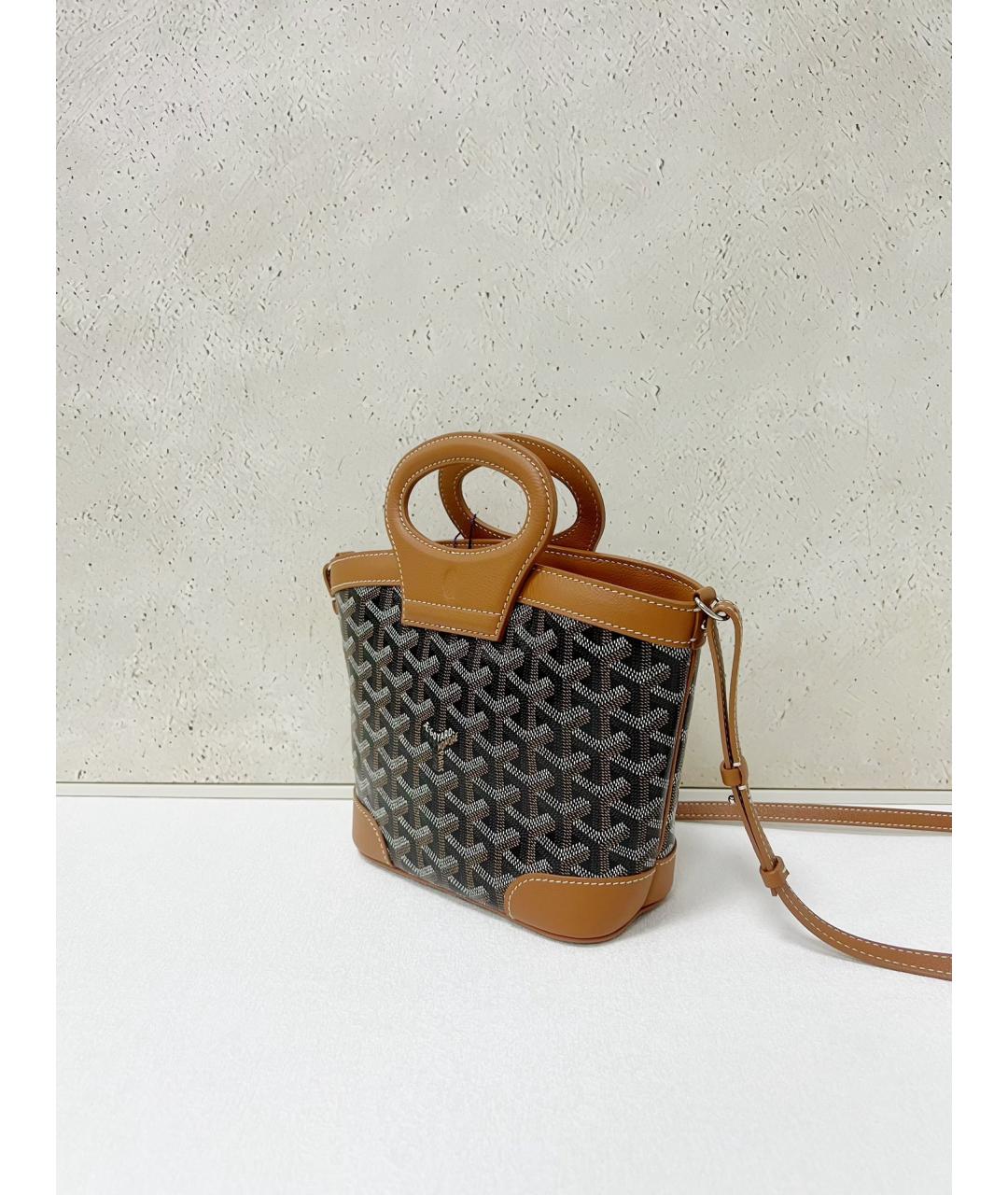 GOYARD Коричневая сумка тоут из искусственной кожи, фото 3