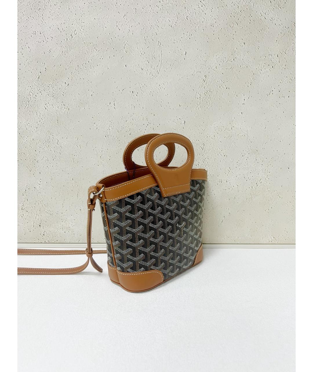 GOYARD Коричневая сумка тоут из искусственной кожи, фото 4