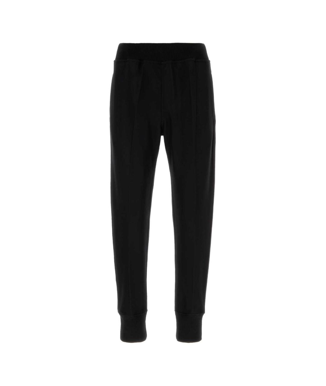 JIL SANDER Черные шерстяные повседневные брюки, фото 1