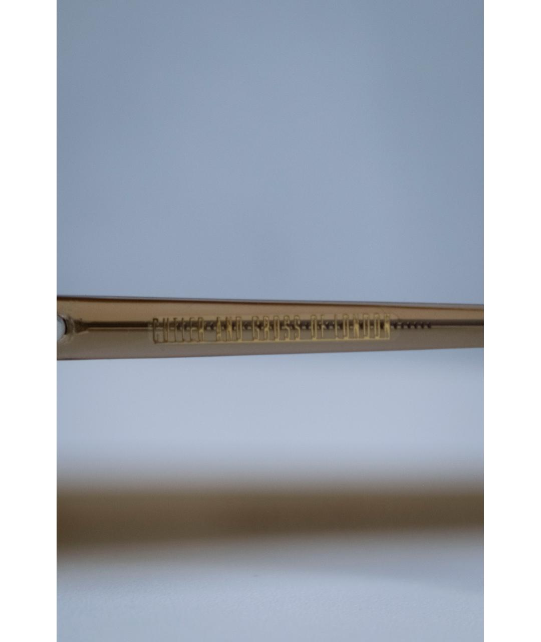 CUTLER & GROSS Коричневые пластиковые солнцезащитные очки, фото 3