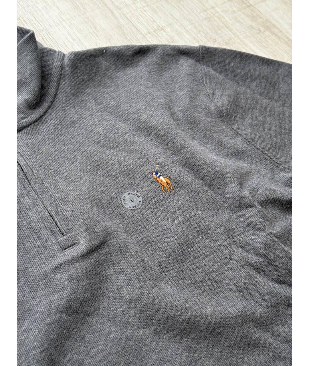 POLO RALPH LAUREN Антрацитовая хлопковая водолазка, фото 3