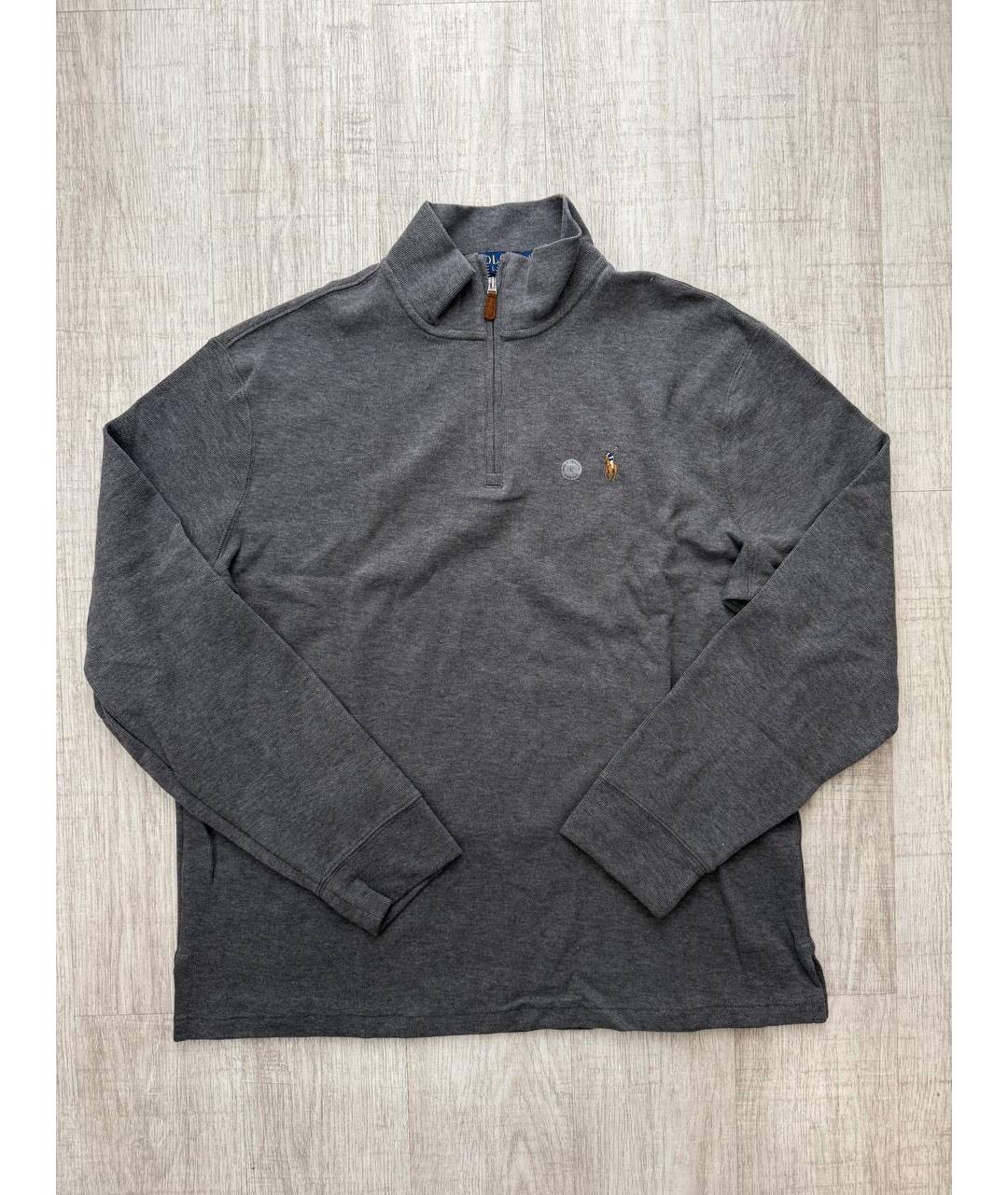 POLO RALPH LAUREN Антрацитовая хлопковая водолазка, фото 7