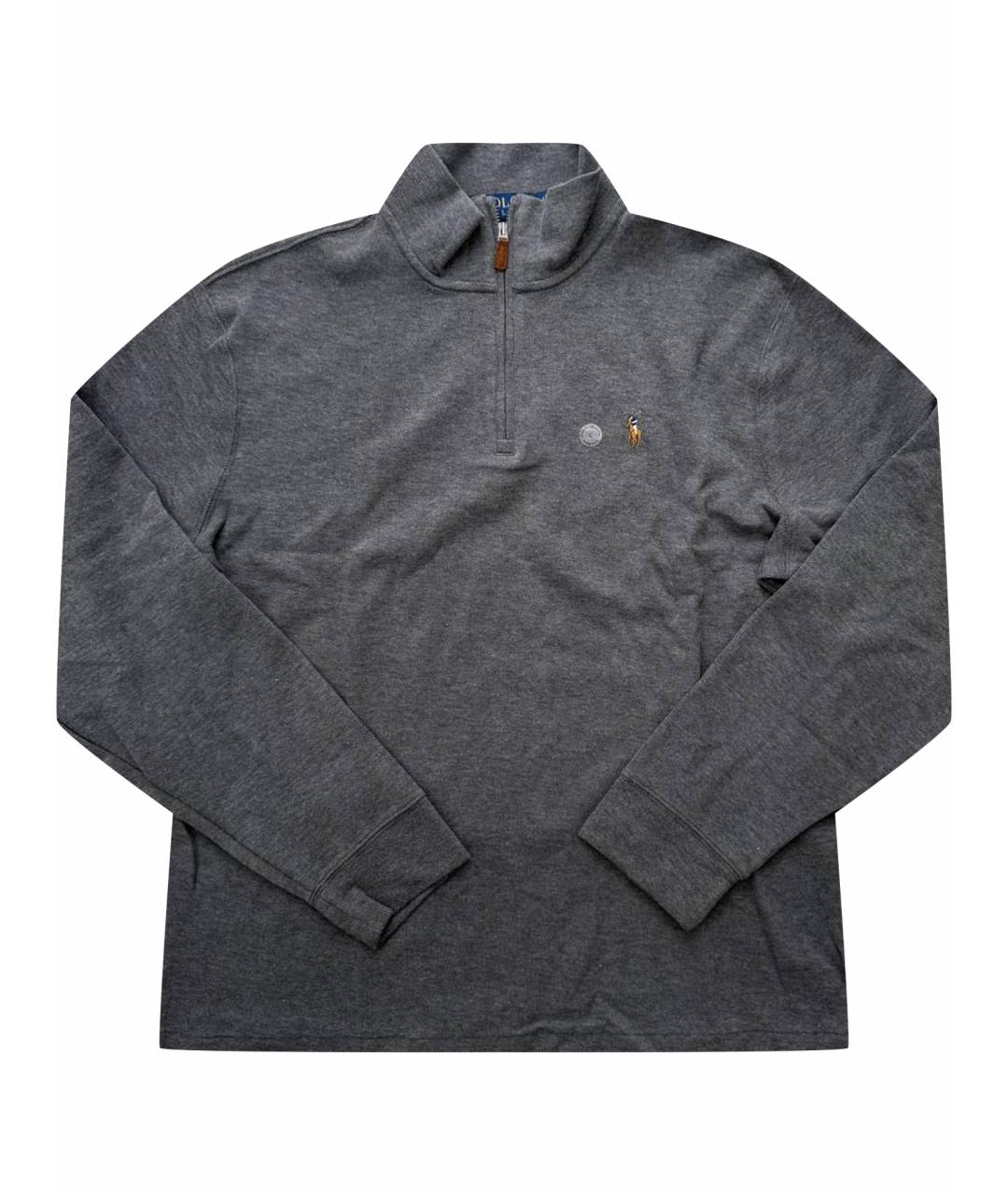 POLO RALPH LAUREN Антрацитовая хлопковая водолазка, фото 1