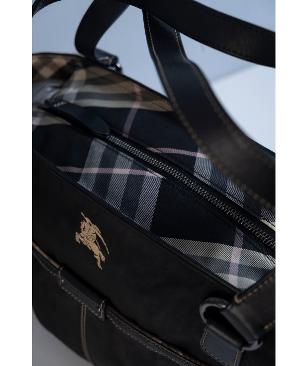 BURBERRY Черная сумка с короткими ручками, фото 4