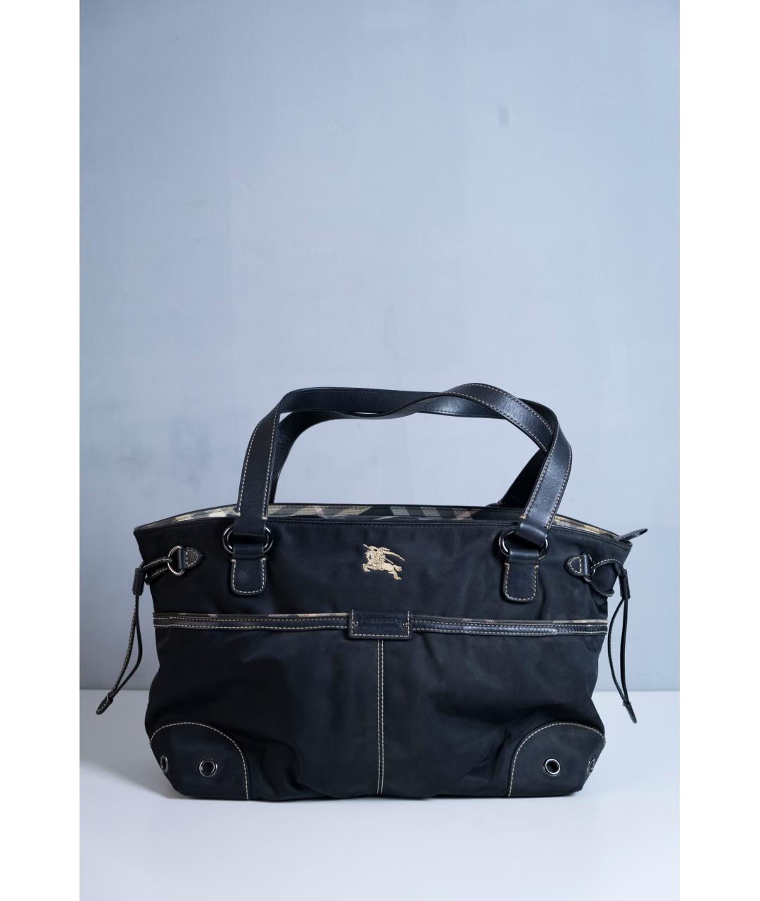 BURBERRY Черная сумка с короткими ручками, фото 6