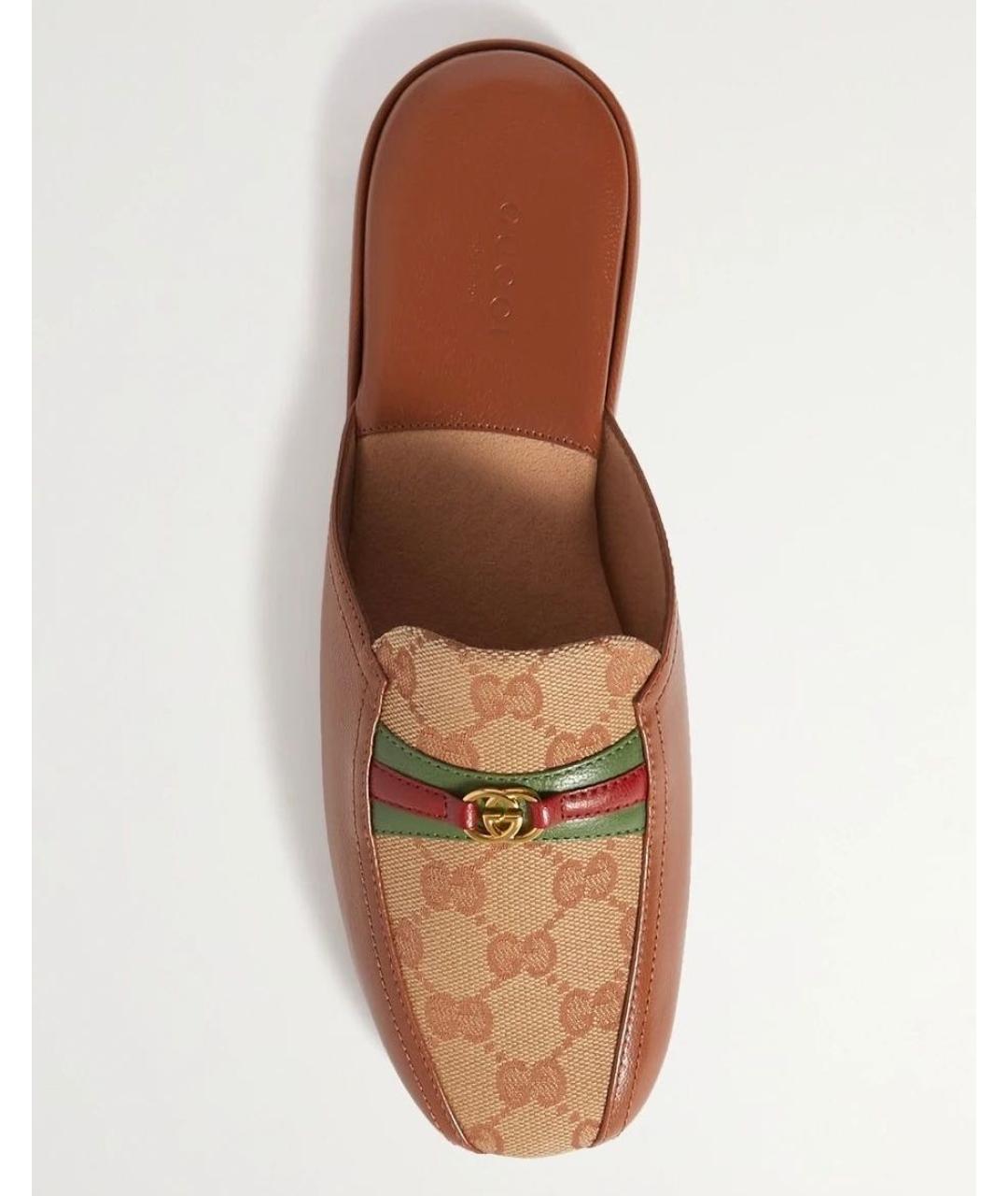 GUCCI Коричневые мюли, фото 2