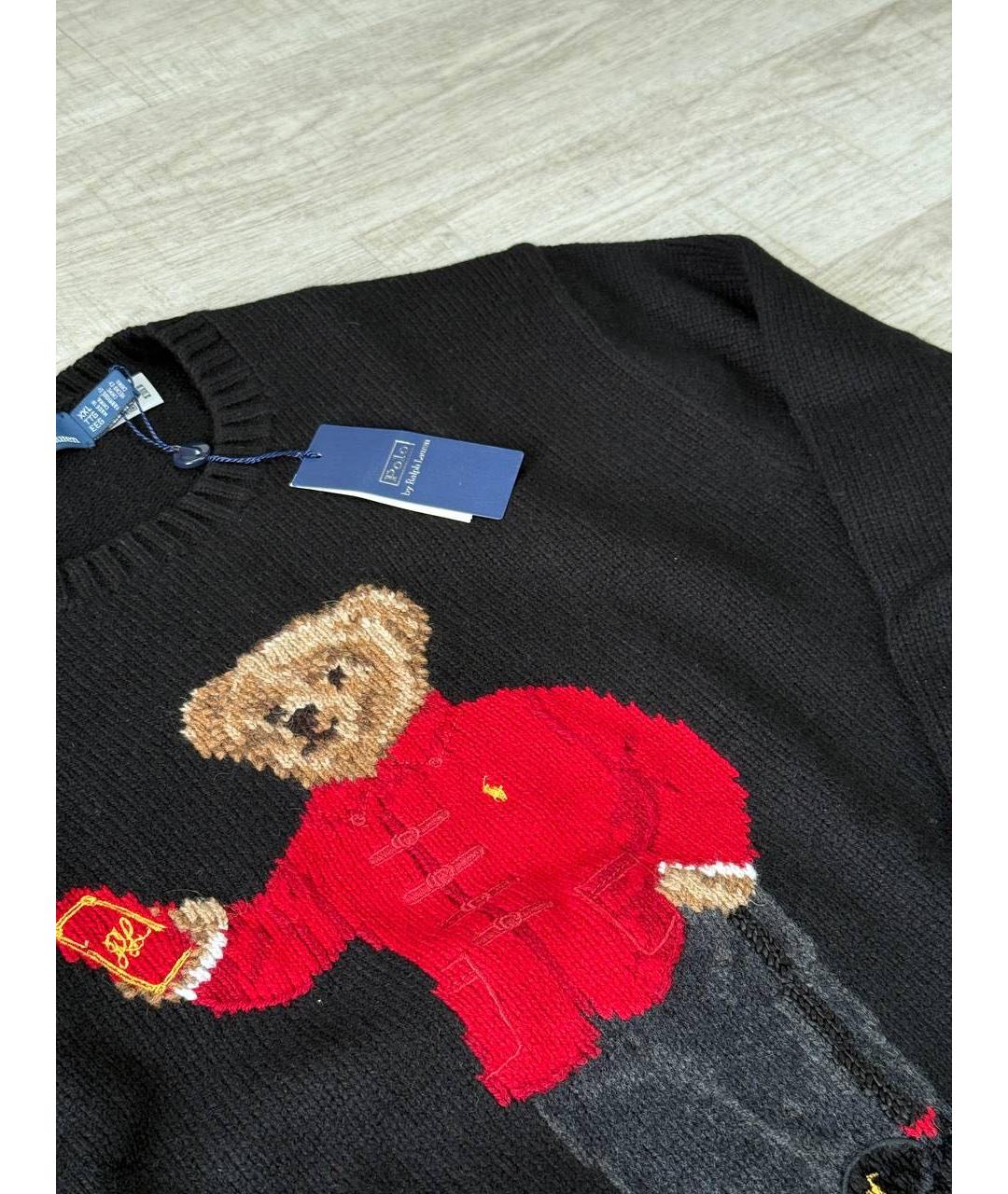 POLO RALPH LAUREN Черный шерстяной джемпер / свитер, фото 2