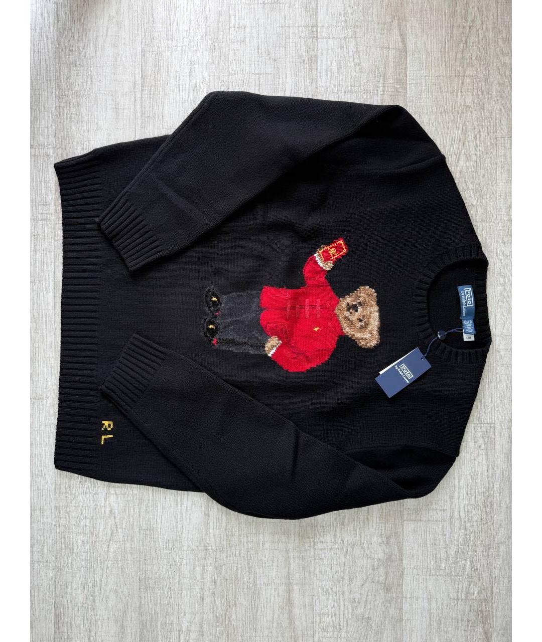 POLO RALPH LAUREN Черный шерстяной джемпер / свитер, фото 6