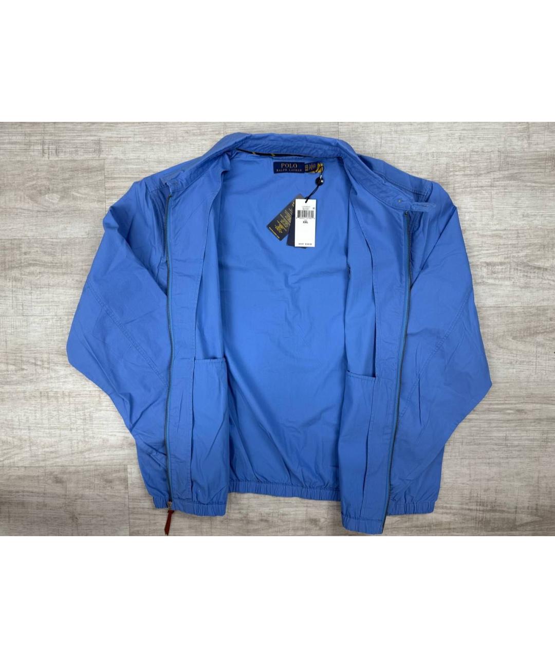 POLO RALPH LAUREN Синяя хлопковая куртка, фото 4