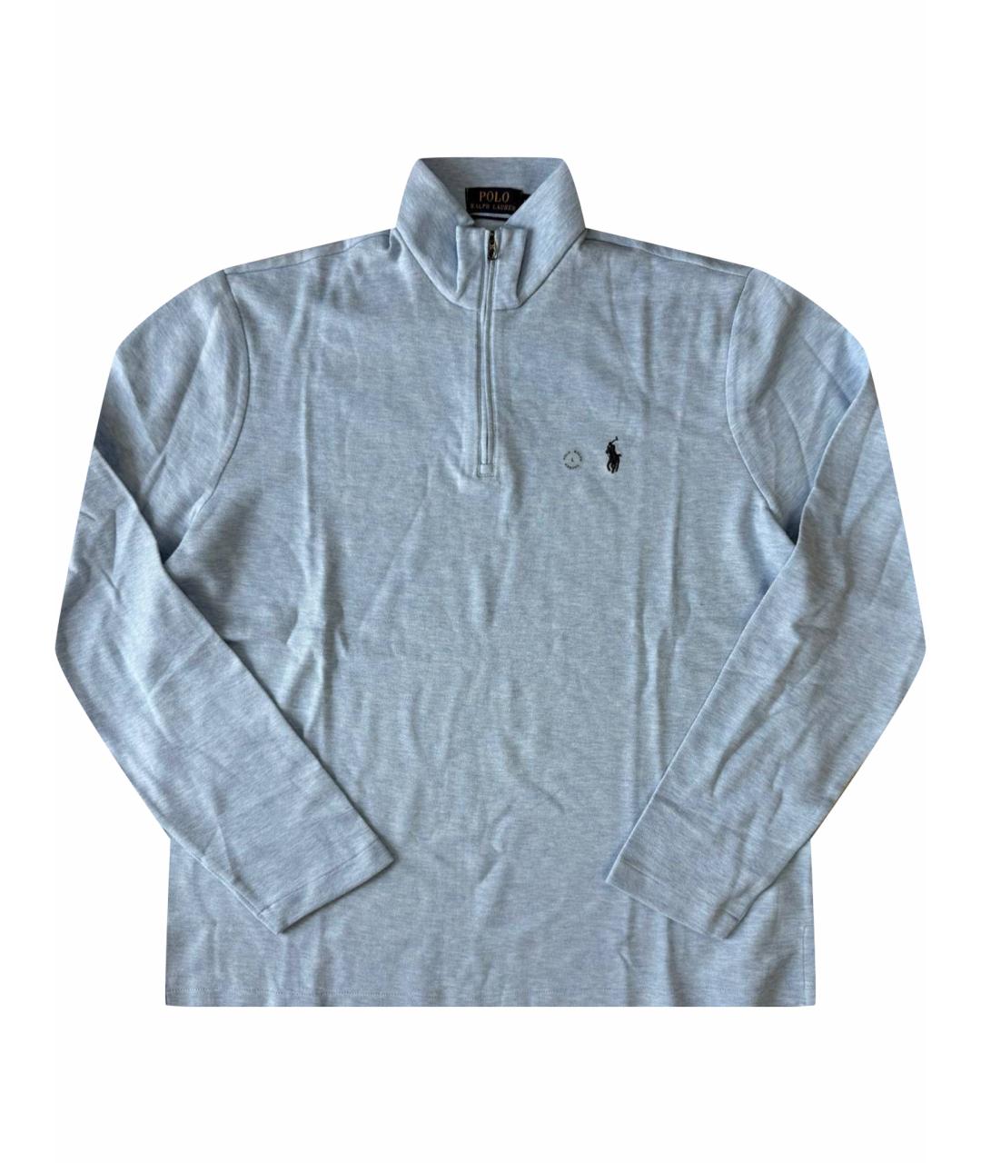POLO RALPH LAUREN Голубая хлопковая водолазка, фото 1