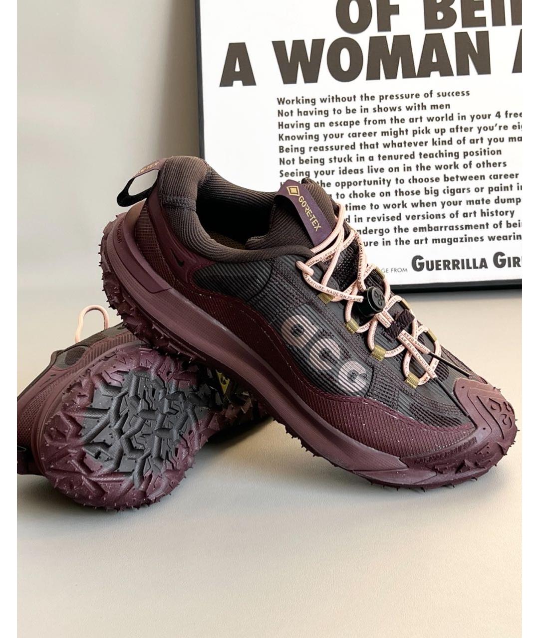 NIKE ACG Бордовые низкие кроссовки / кеды, фото 6