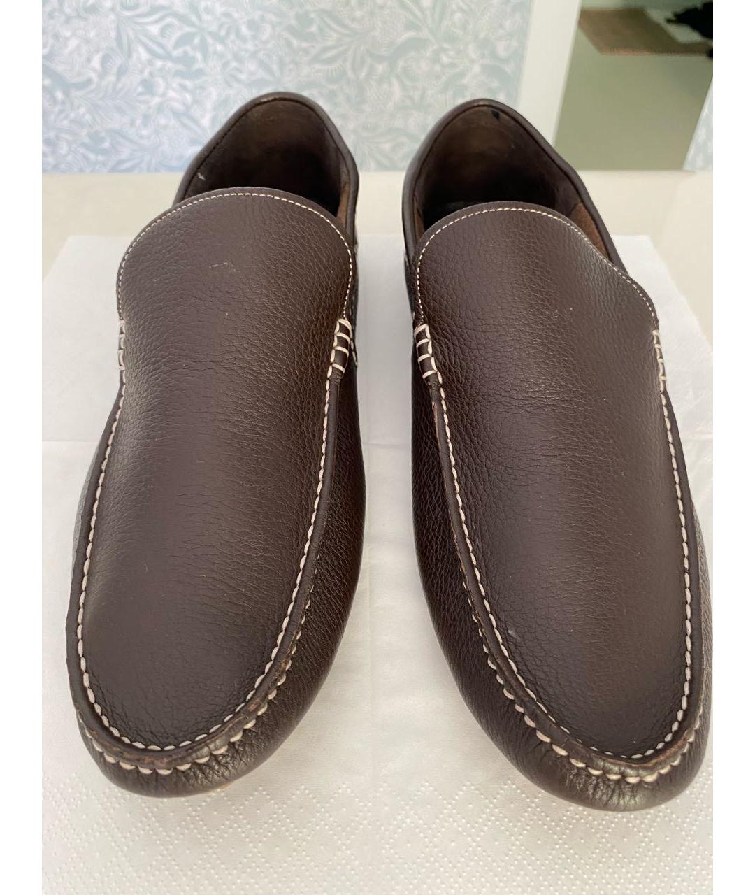 BALLY Коричневые кожаные мокасины, фото 6