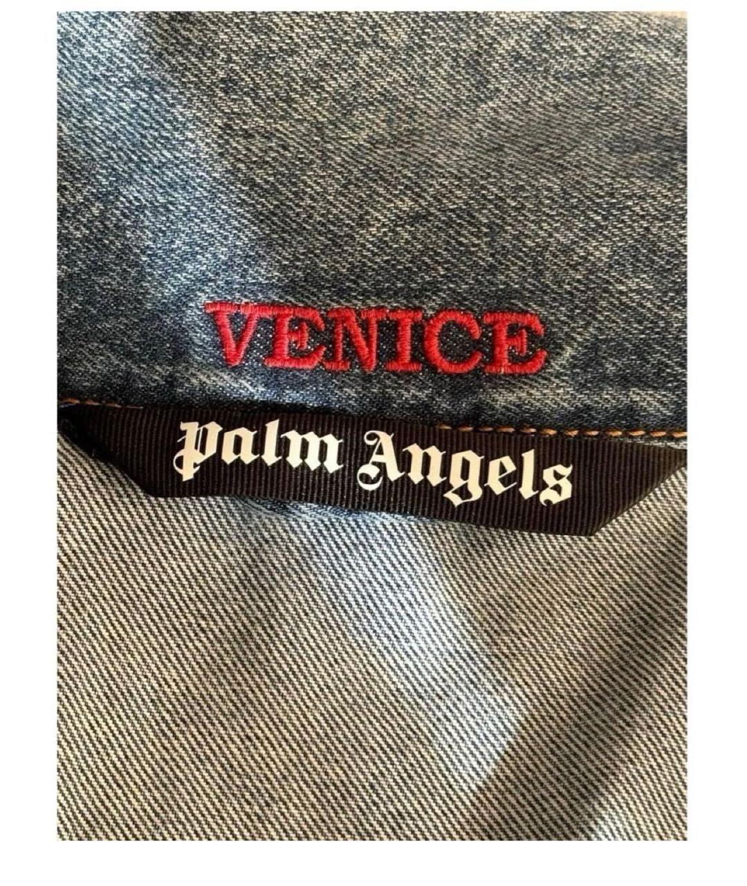 PALM ANGELS Голубая деним куртка, фото 3