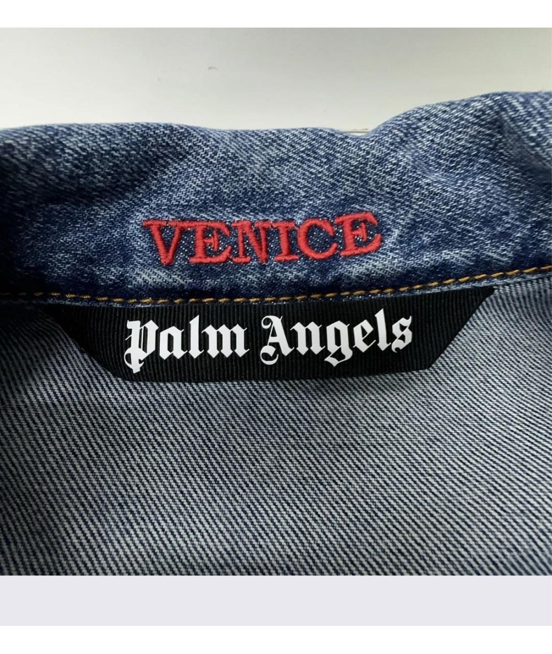 PALM ANGELS Голубая деним куртка, фото 7