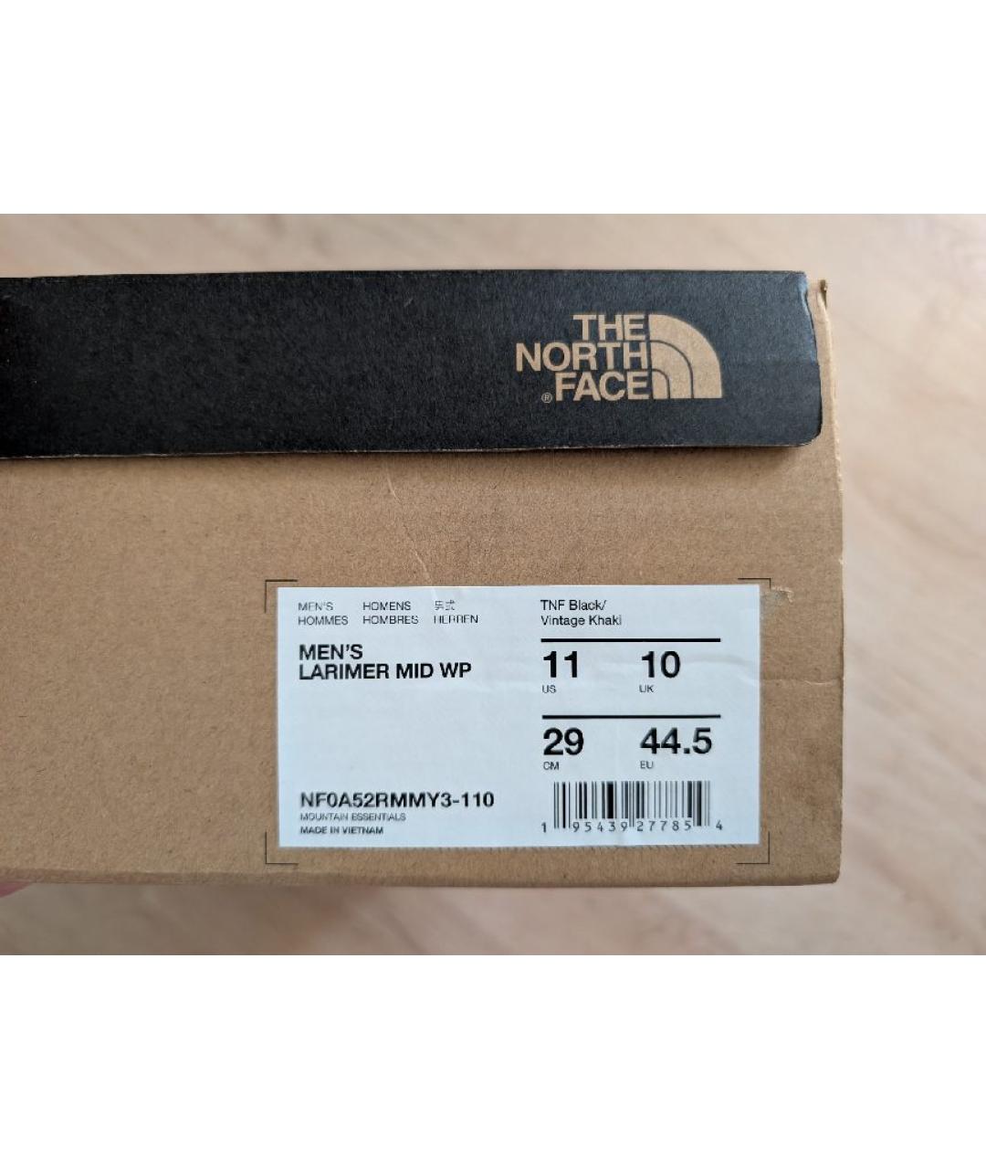 THE NORTH FACE Черные нубуковые высокие ботинки, фото 6