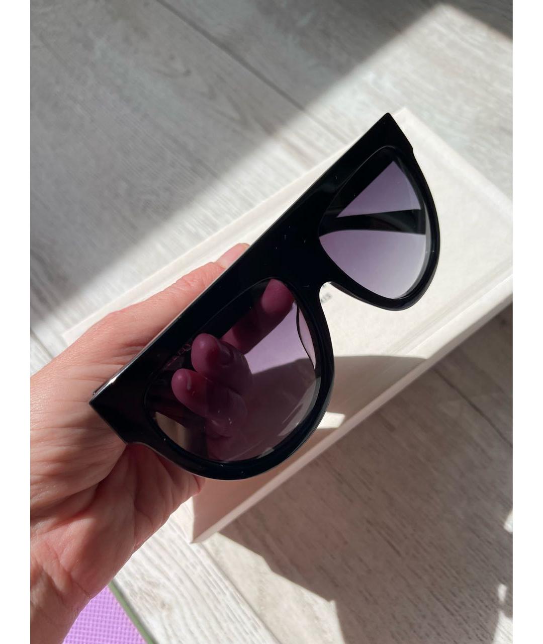 CELINE Черные пластиковые солнцезащитные очки, фото 2