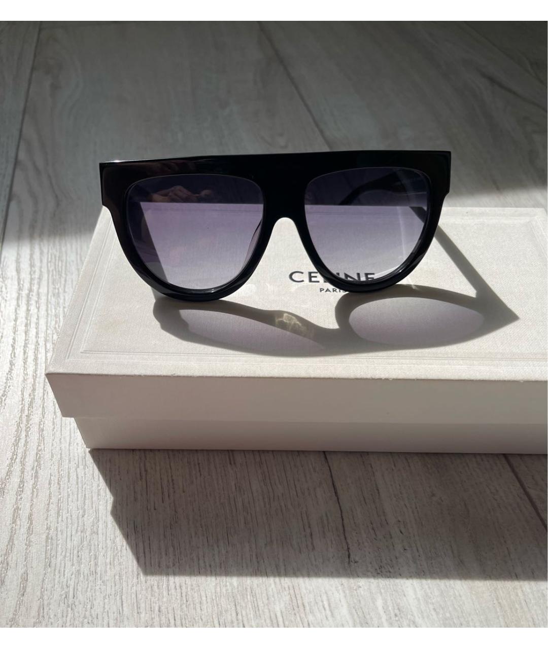 CELINE Черные пластиковые солнцезащитные очки, фото 8
