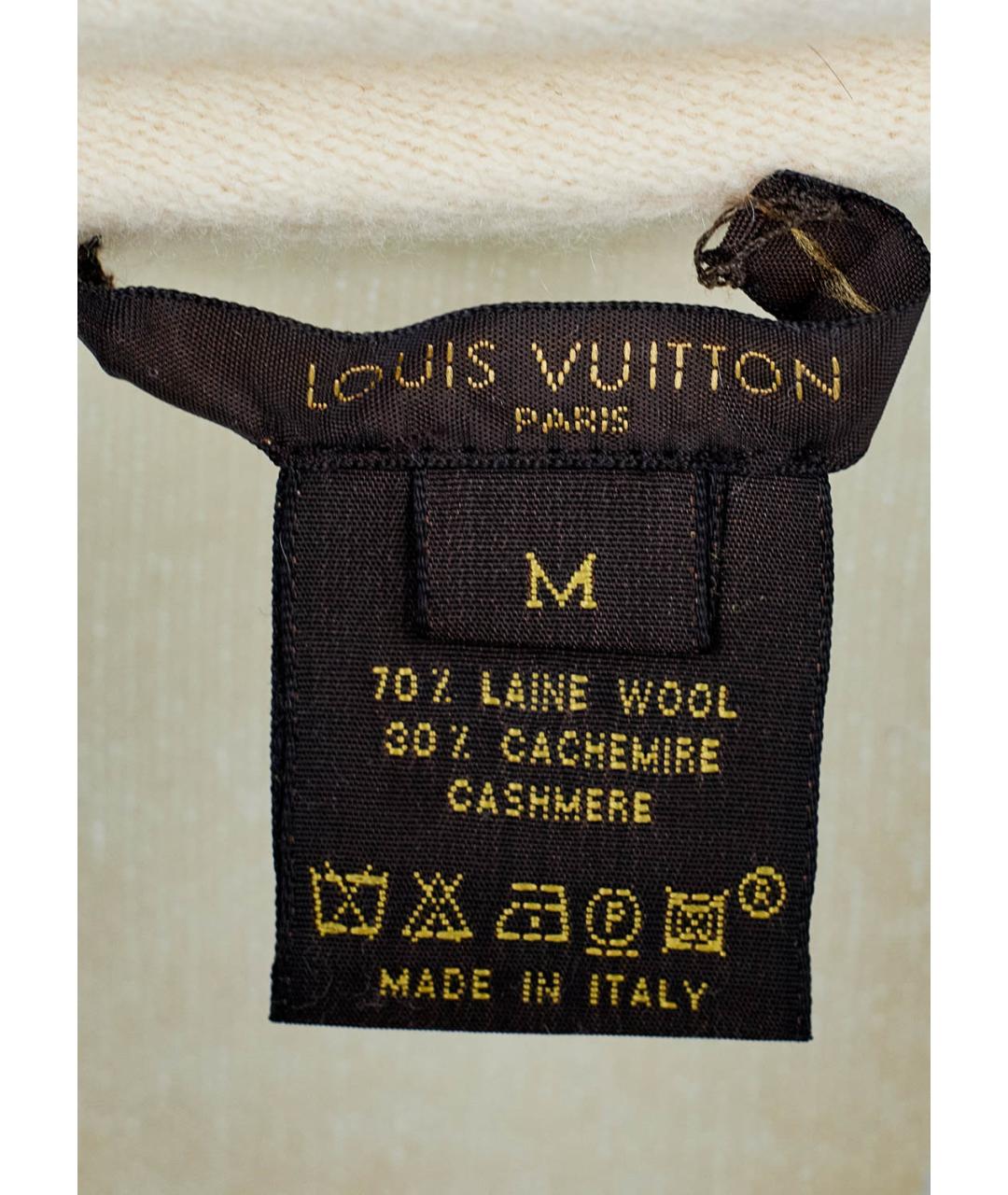 LOUIS VUITTON Белый шерстяной джемпер / свитер, фото 6