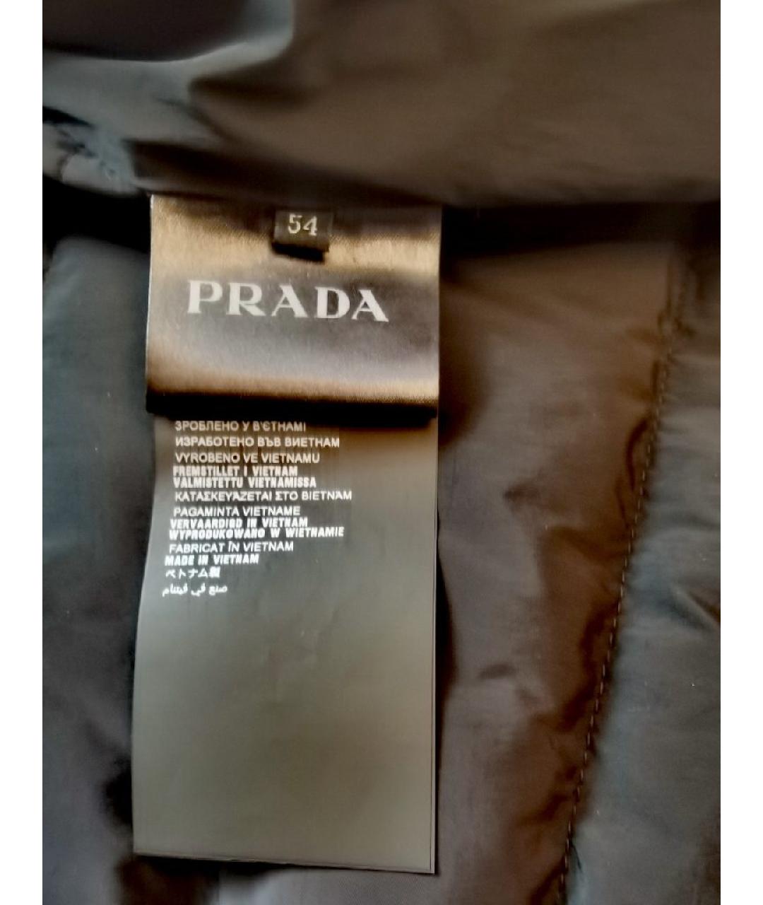 PRADA Черная полиамидовая куртка, фото 5