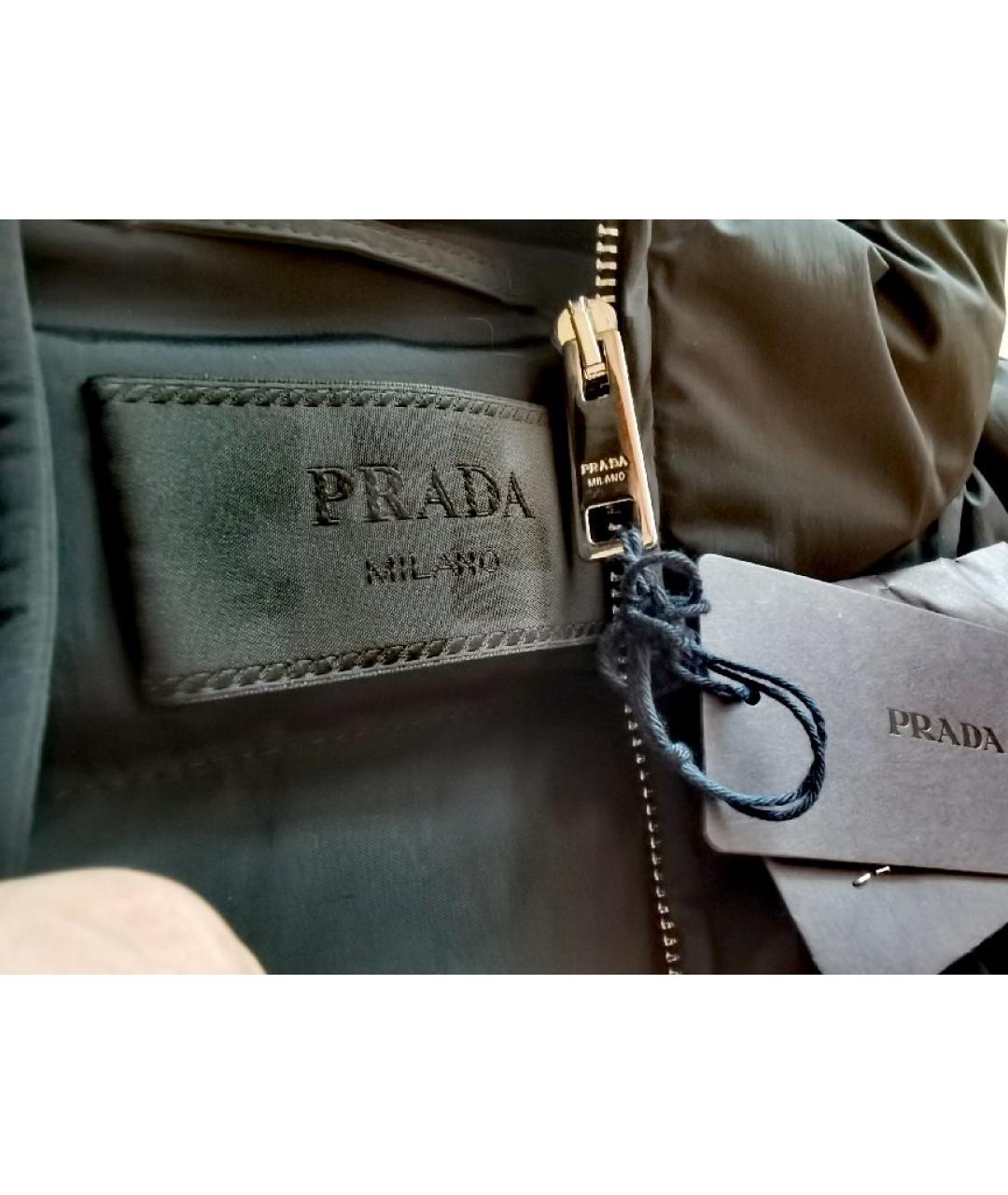 PRADA Черная полиамидовая куртка, фото 2