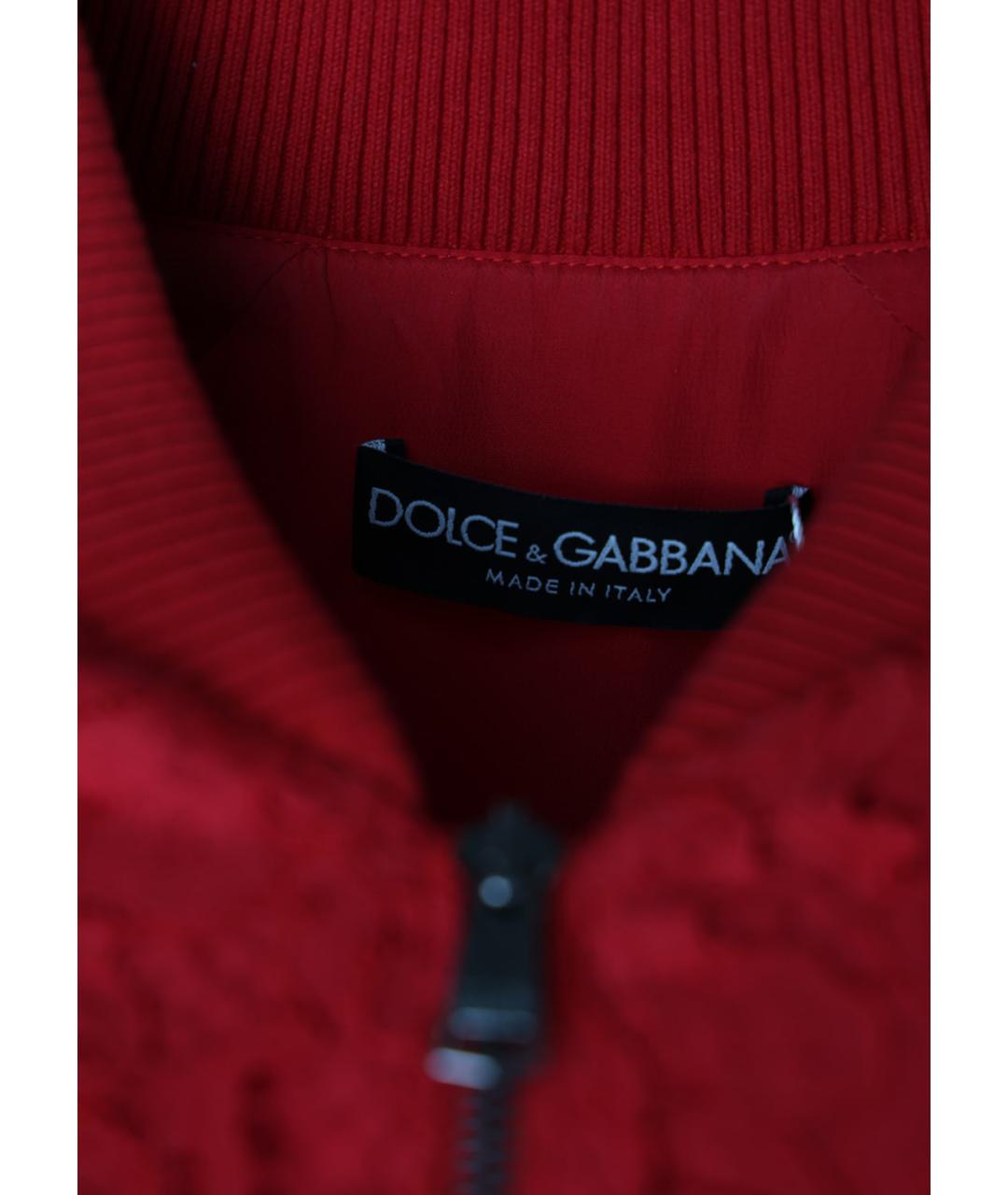 DOLCE&GABBANA Красный хлопковый жакет/пиджак, фото 4