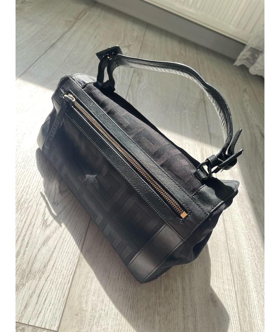 GIVENCHY Черная тканевая сумка с короткими ручками, фото 4