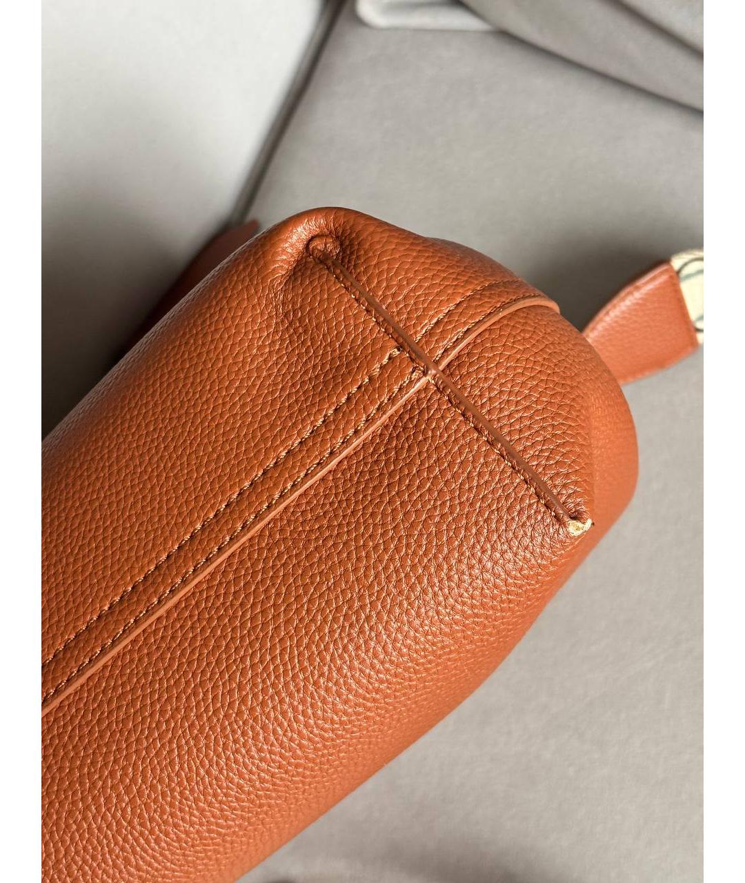 EMPORIO ARMANI Коричневая сумка через плечо из искусственной кожи, фото 7