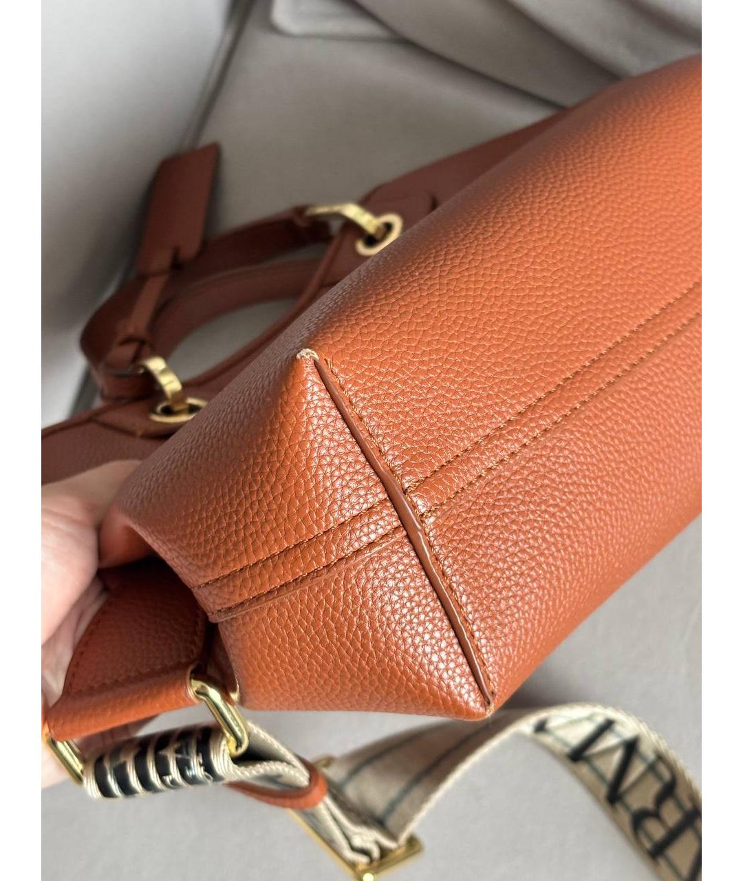 EMPORIO ARMANI Коричневая сумка через плечо из искусственной кожи, фото 6