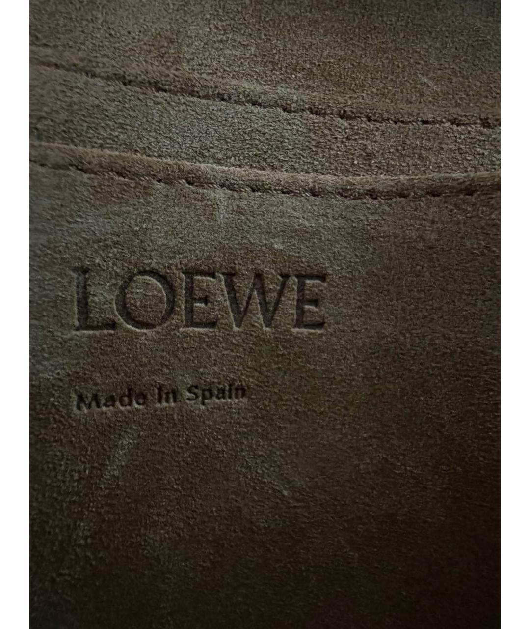 LOEWE Коричневая кожаная сумка через плечо, фото 6