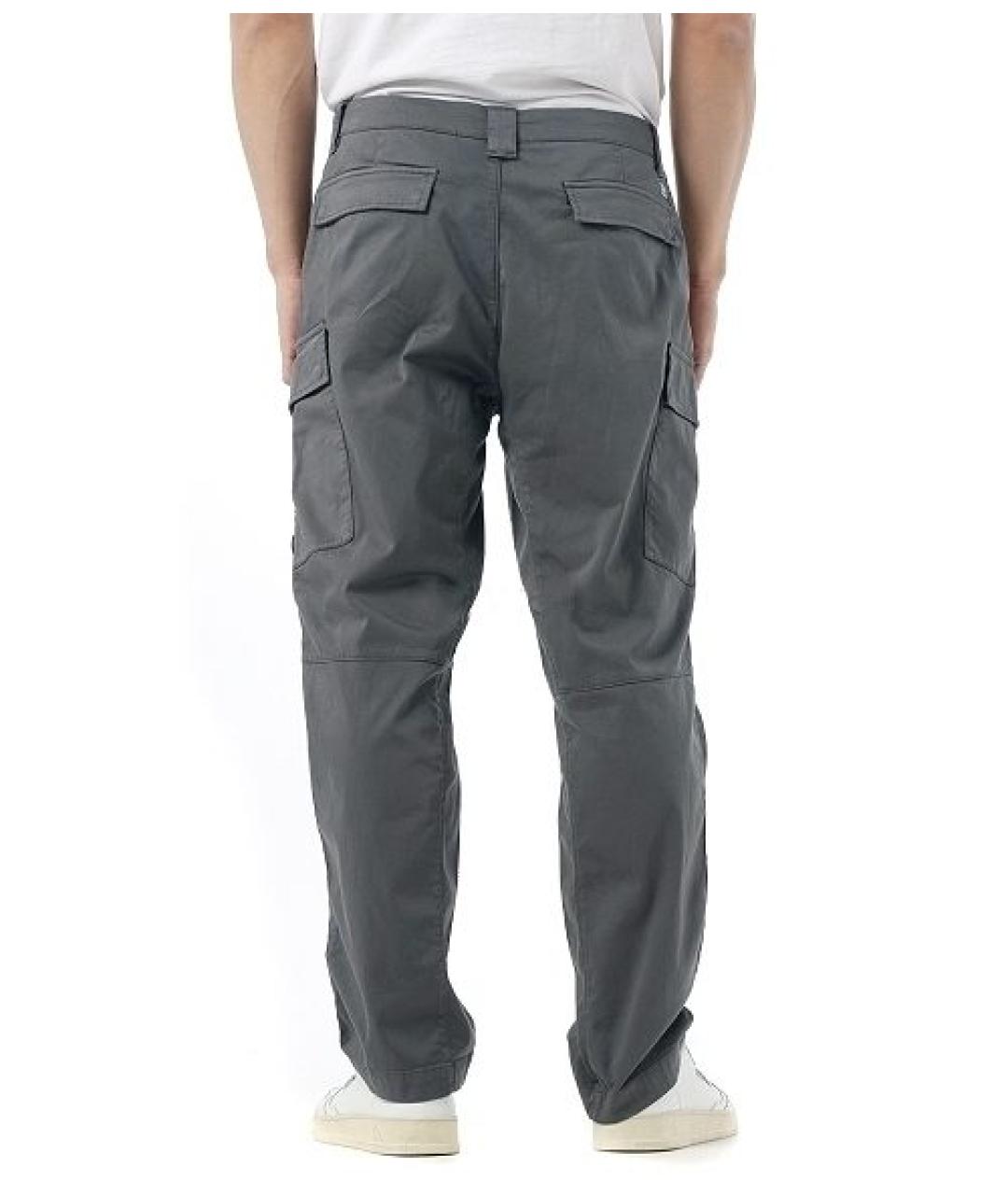CP COMPANY Серые хлопковые повседневные брюки, фото 8