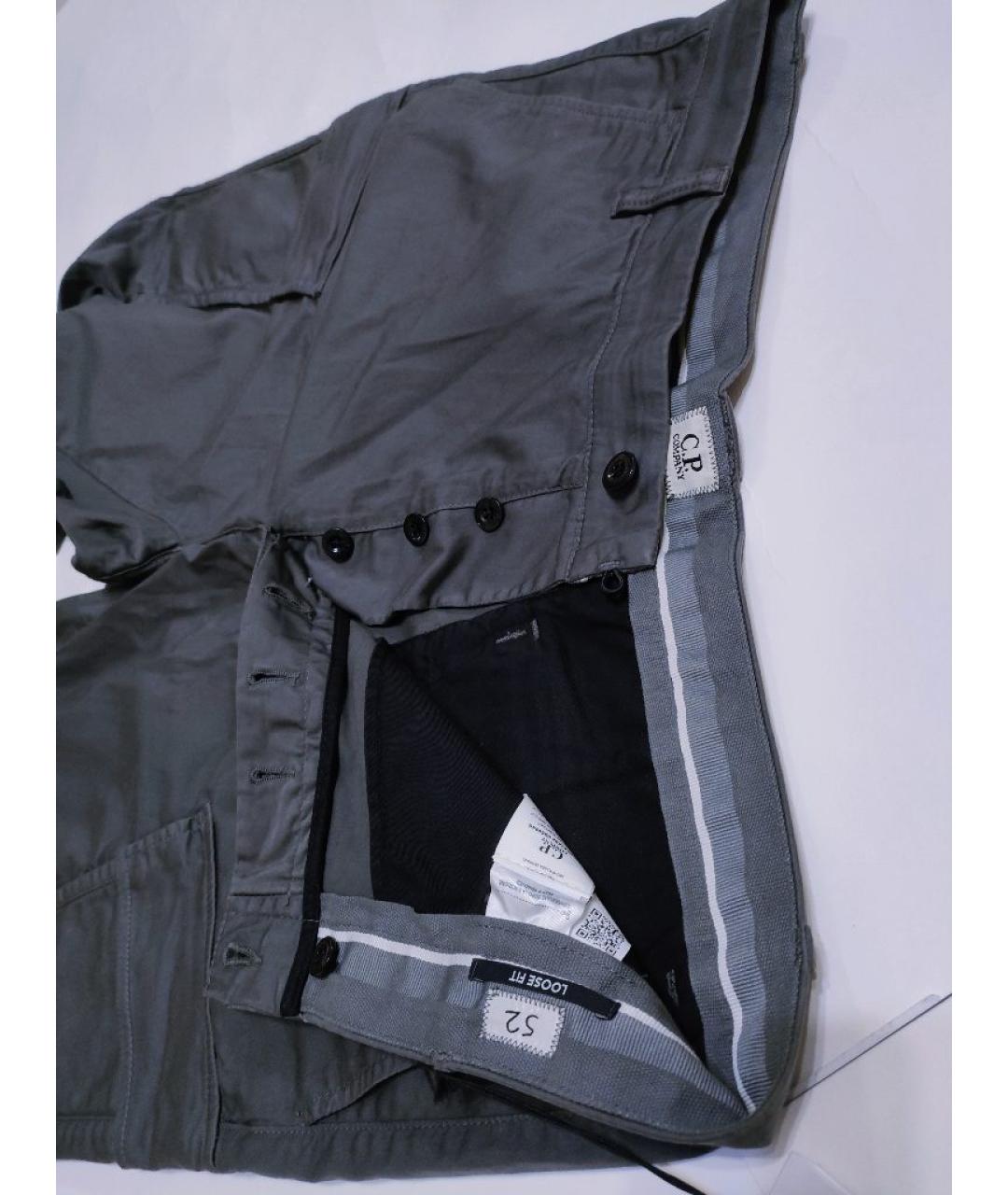 CP COMPANY Серые хлопковые повседневные брюки, фото 5