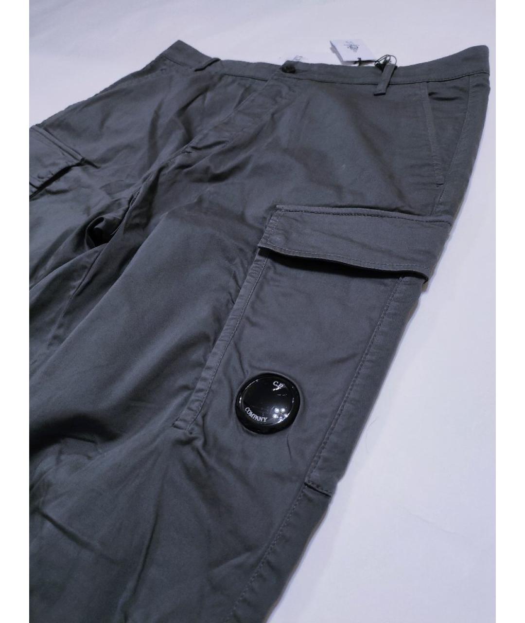 CP COMPANY Серые хлопковые повседневные брюки, фото 4