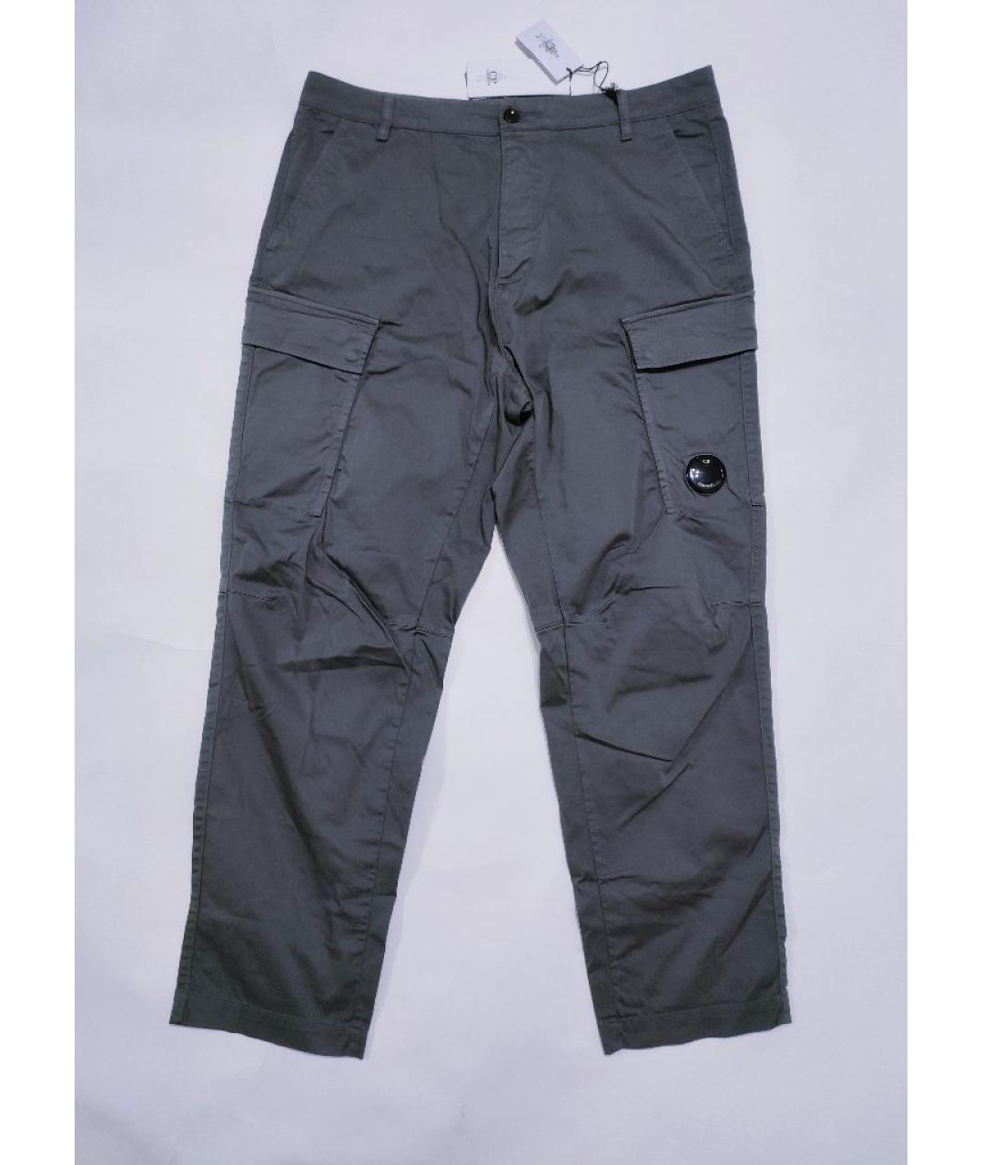 CP COMPANY Серые хлопковые повседневные брюки, фото 10
