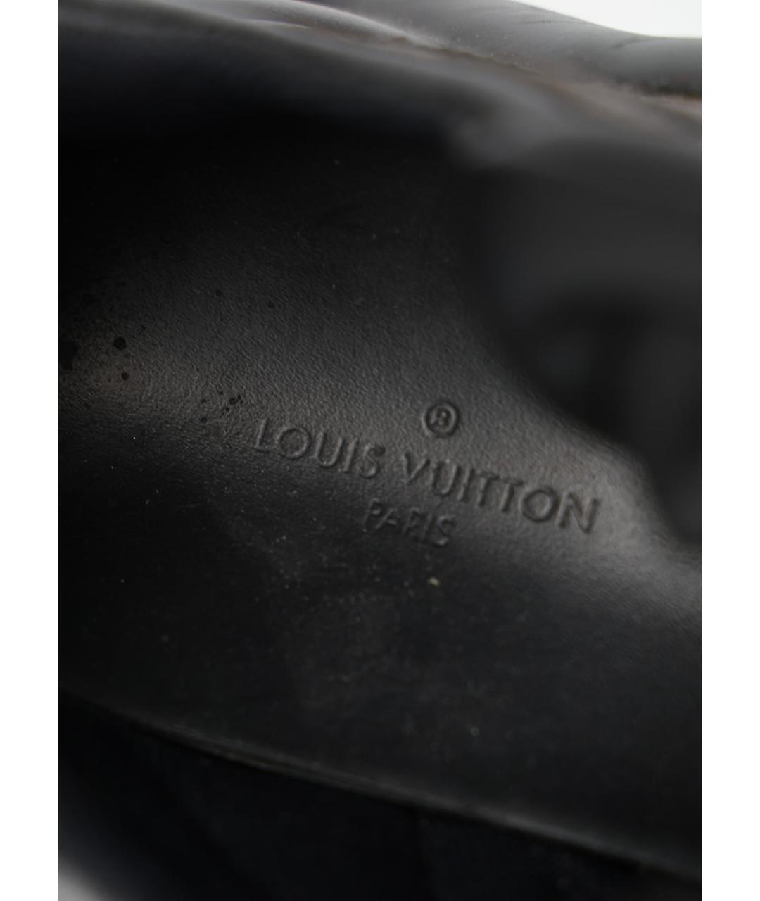 LOUIS VUITTON Черные кожаные кроссовки, фото 5