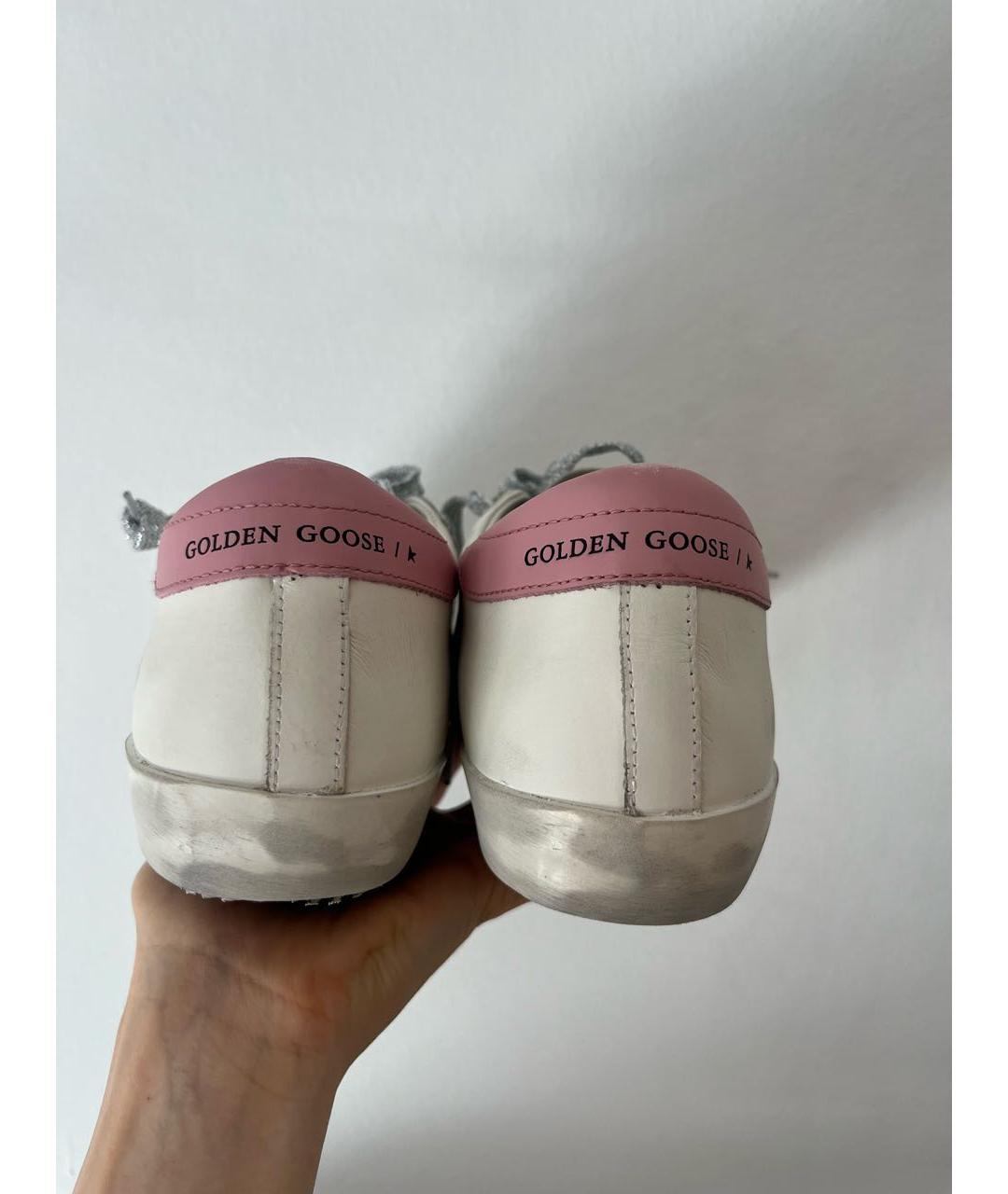 GOLDEN GOOSE DELUXE BRAND Белые кожаные кеды, фото 4