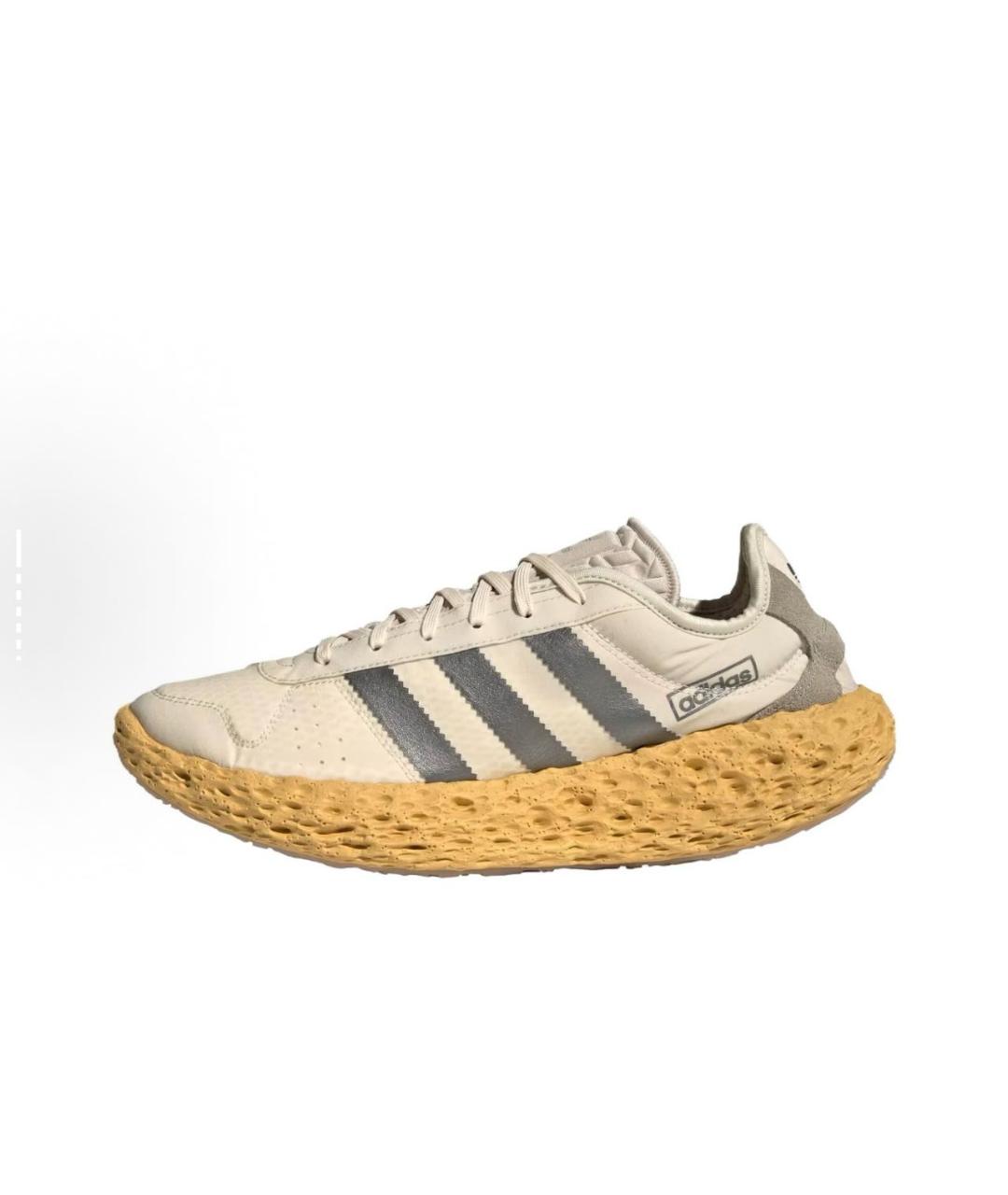 ADIDAS Бежевые текстильные низкие кроссовки / кеды, фото 9