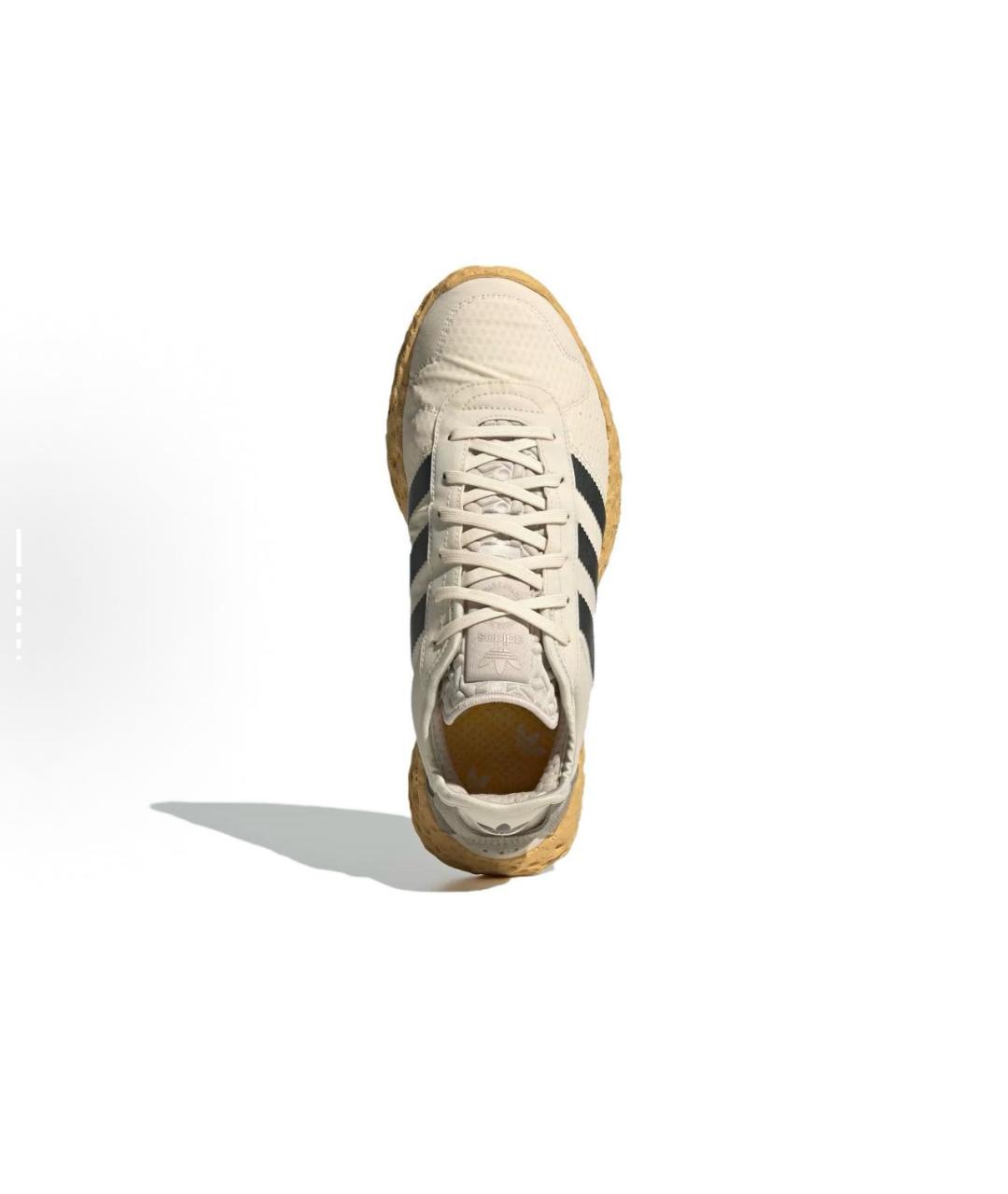 ADIDAS Бежевые текстильные низкие кроссовки / кеды, фото 3