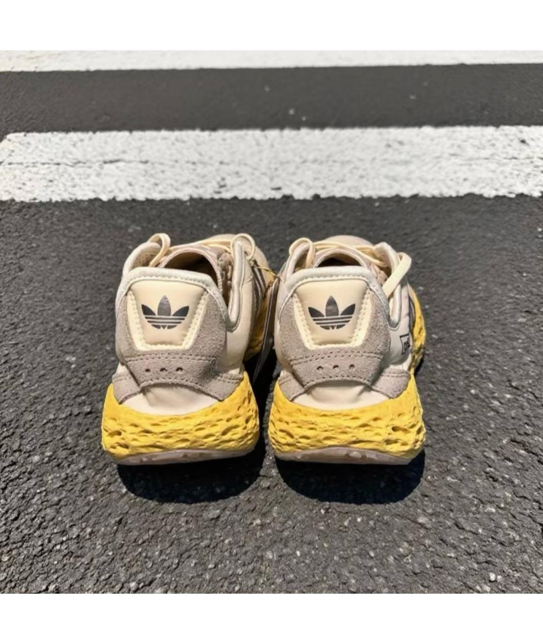 ADIDAS Бежевые текстильные низкие кроссовки / кеды, фото 8