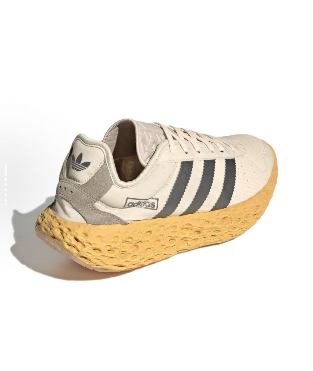 ADIDAS Бежевые текстильные низкие кроссовки / кеды, фото 4
