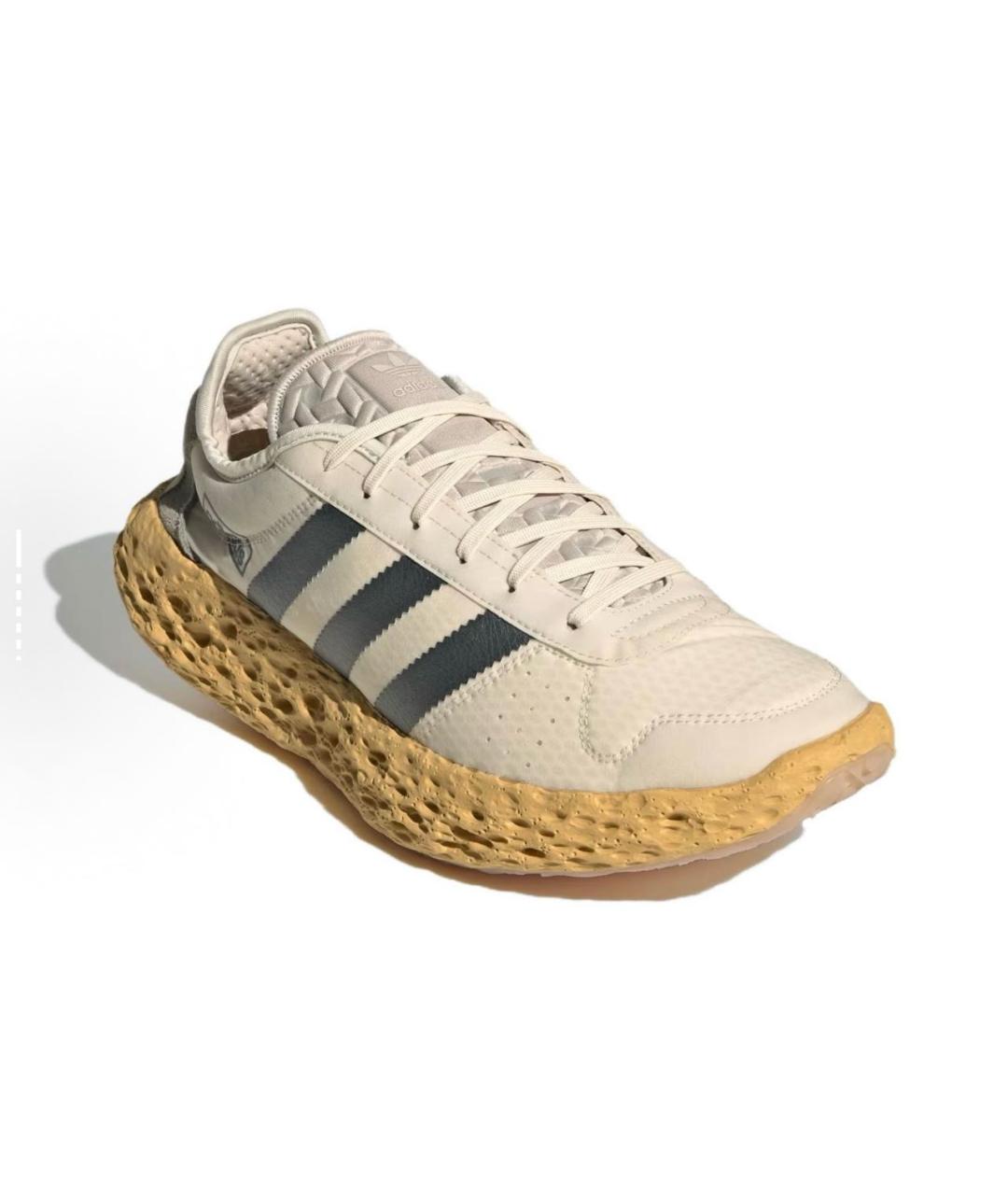 ADIDAS Бежевые текстильные низкие кроссовки / кеды, фото 2