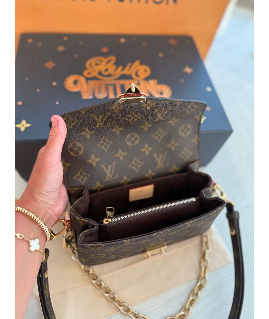 LOUIS VUITTON Коричневая сумка через плечо, фото 5