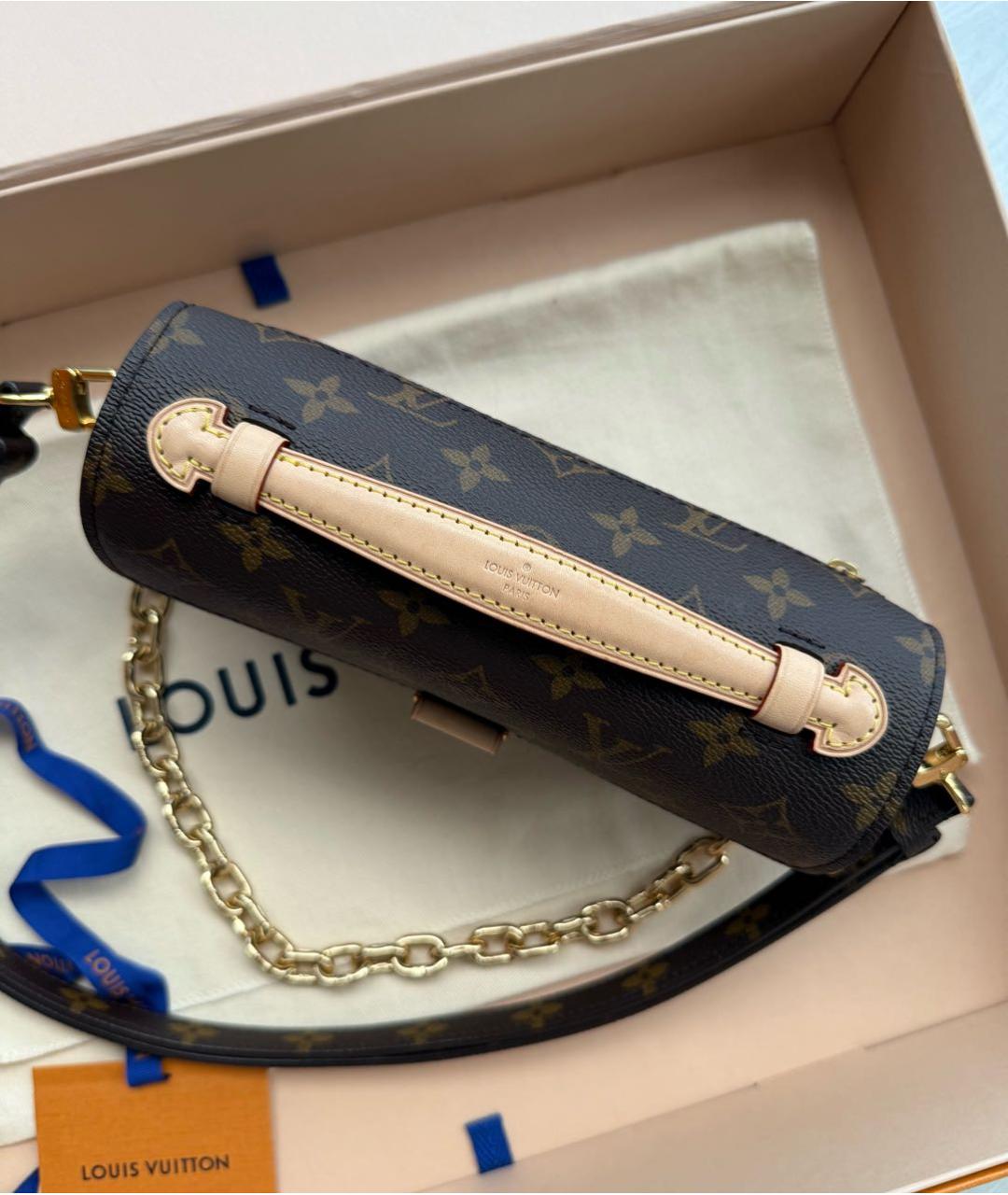 LOUIS VUITTON Коричневая сумка через плечо, фото 4