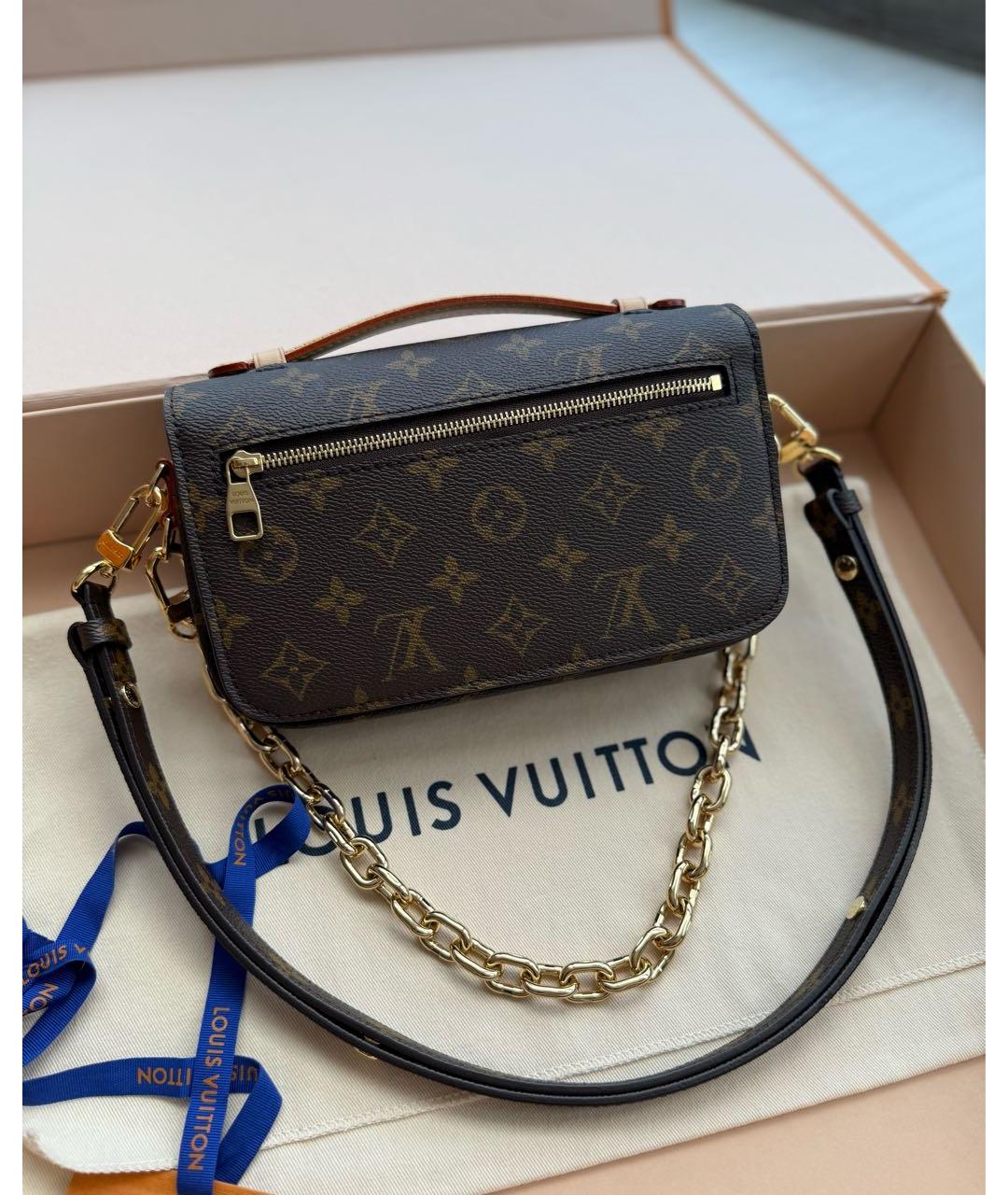 LOUIS VUITTON Коричневая сумка через плечо, фото 3