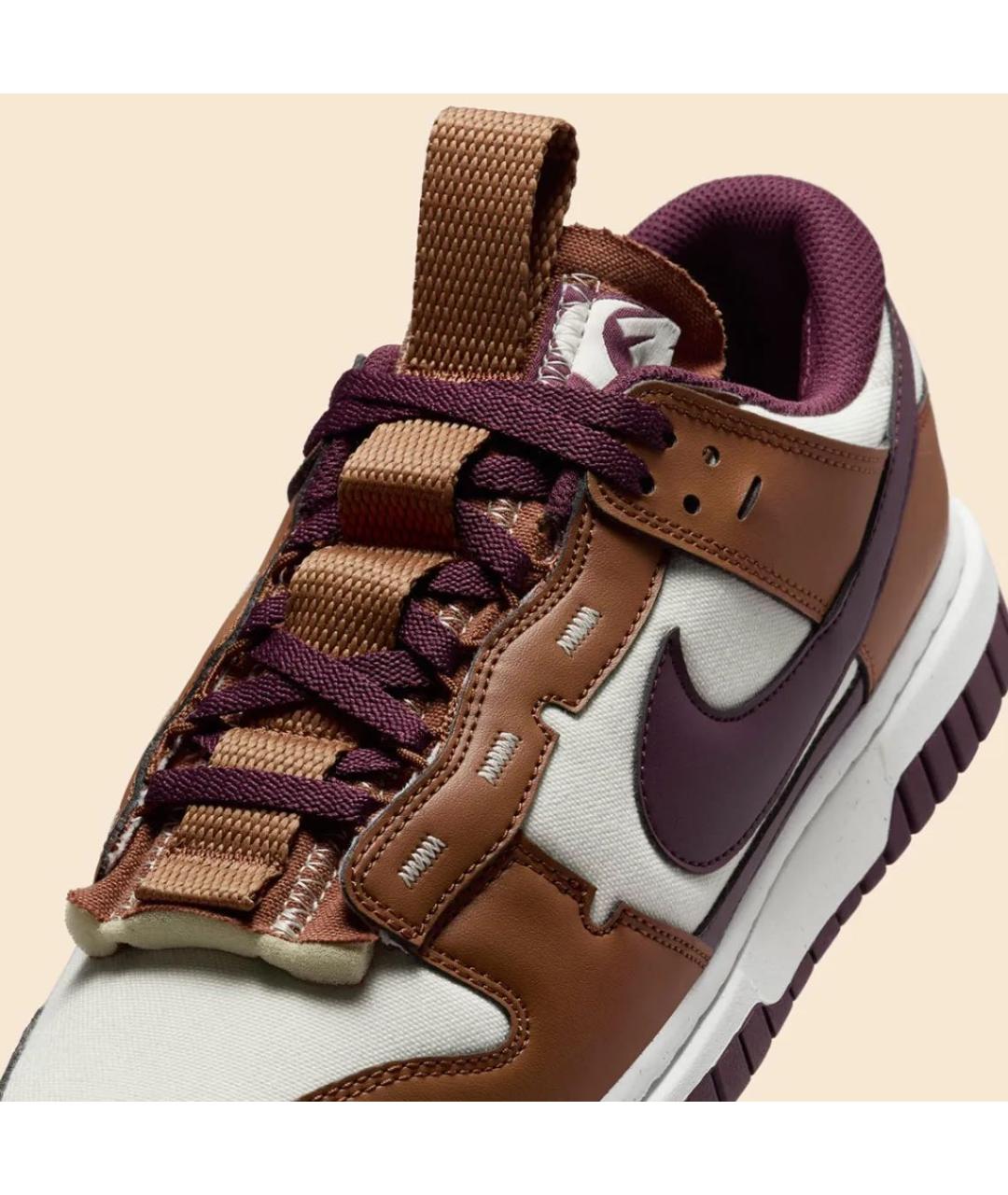 NIKE Коричневые кожаные кеды, фото 6