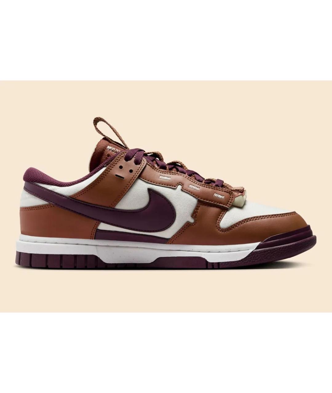 NIKE Коричневые кожаные кеды, фото 3
