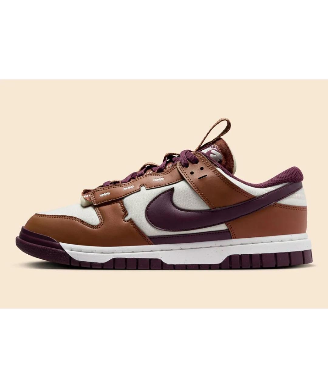 NIKE Коричневые кожаные кеды, фото 9